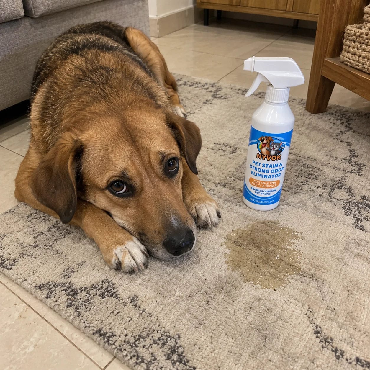 Customer photo review of NYVOK™ Spray Quita Manchas y Olor a Orines