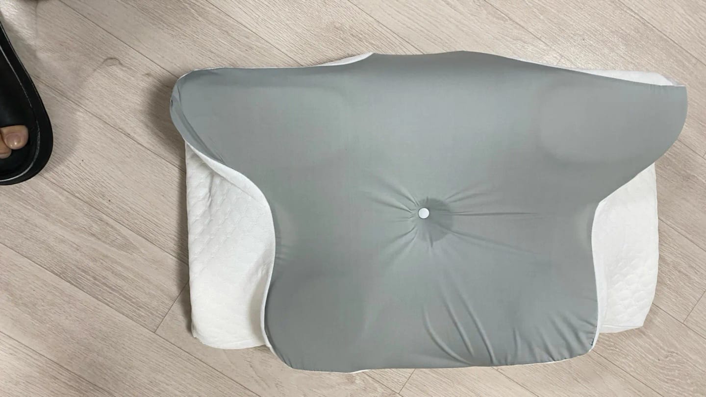 Customer photo review of JOAY Ergonomic Cervical Pillow – Butterfly Memory Foam