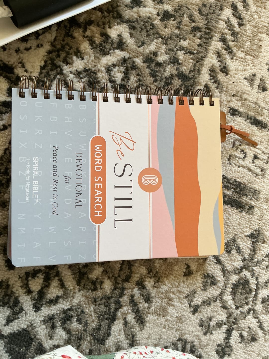 Customer photo review of Be Still: Word Search Devotional for Peace & Rest in God