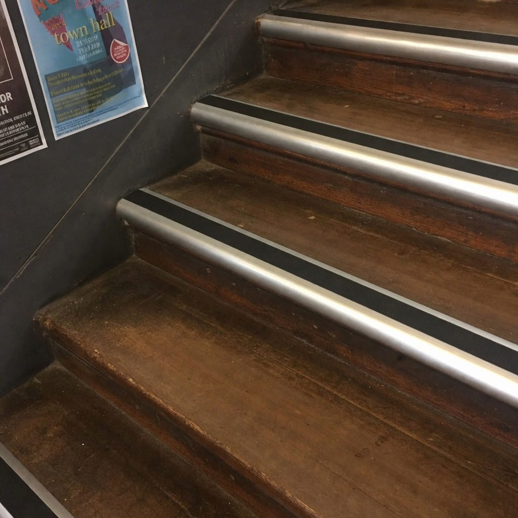 Customer photo review of Aluminium Stair Nosing 2.75m Single Channel 37mm Bullnose