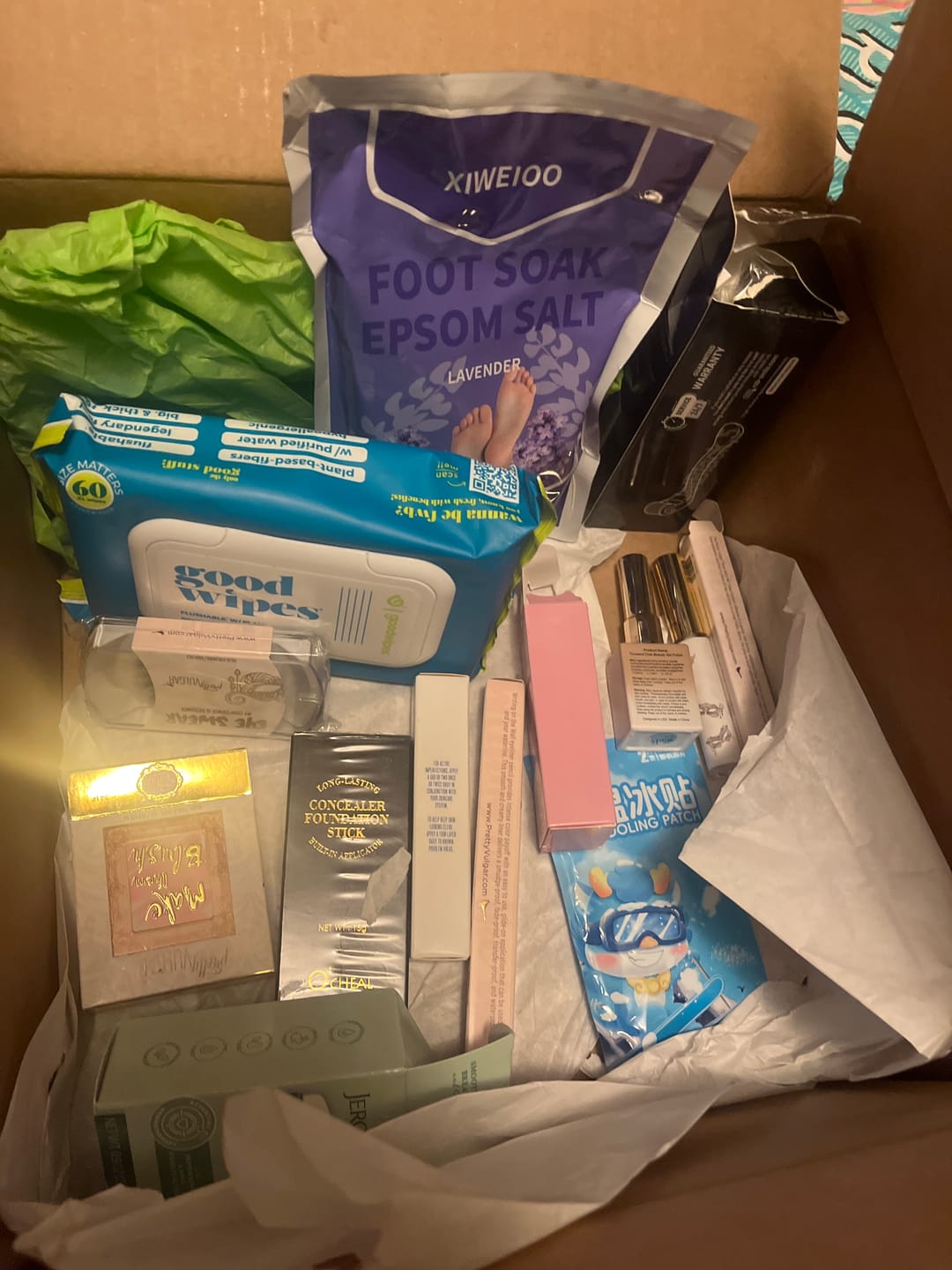 Customer photo review of Beauty & Wellness Mystery Box
