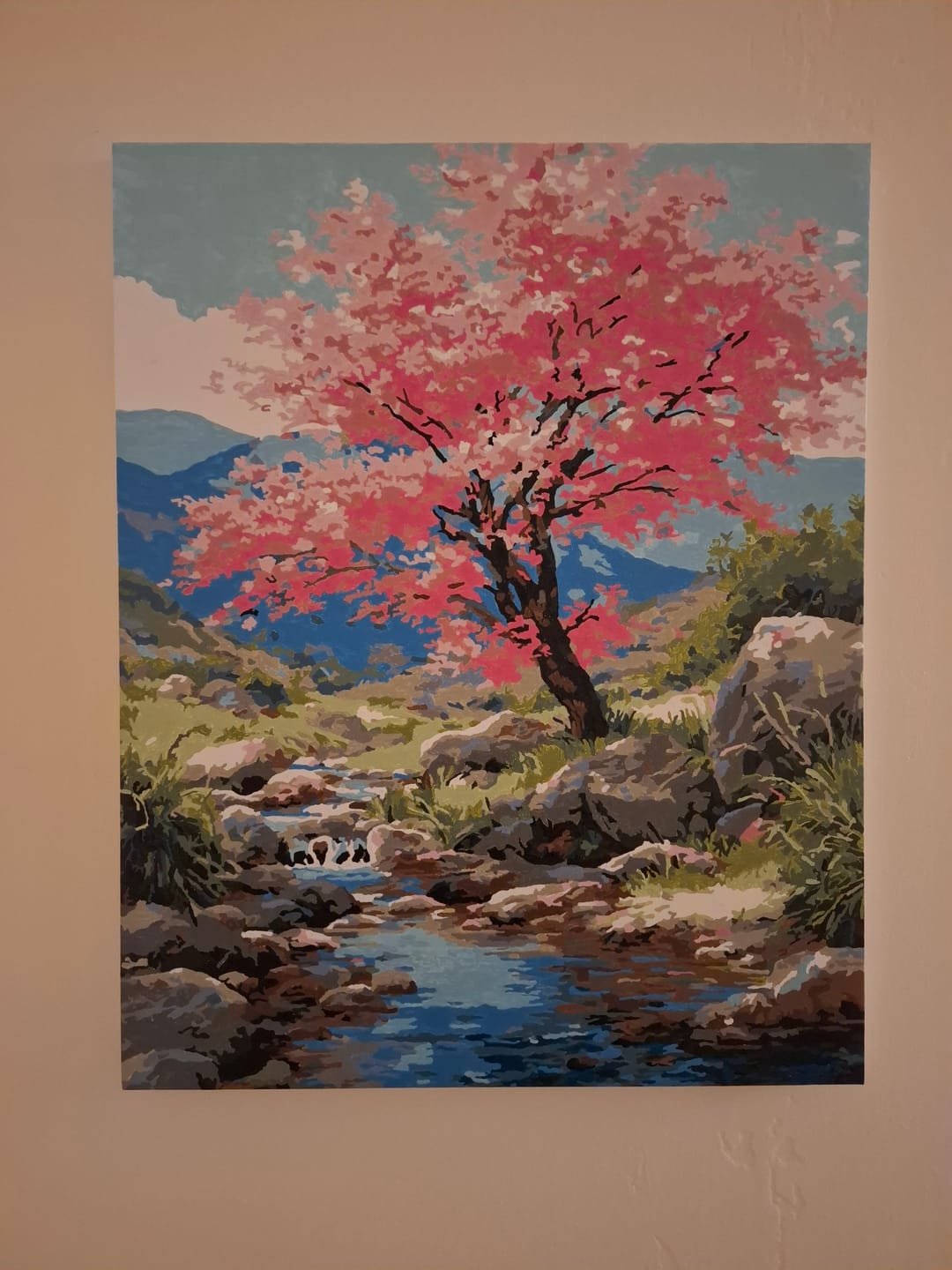 Customer photo review of Cherry blossom tree | Paint by Number