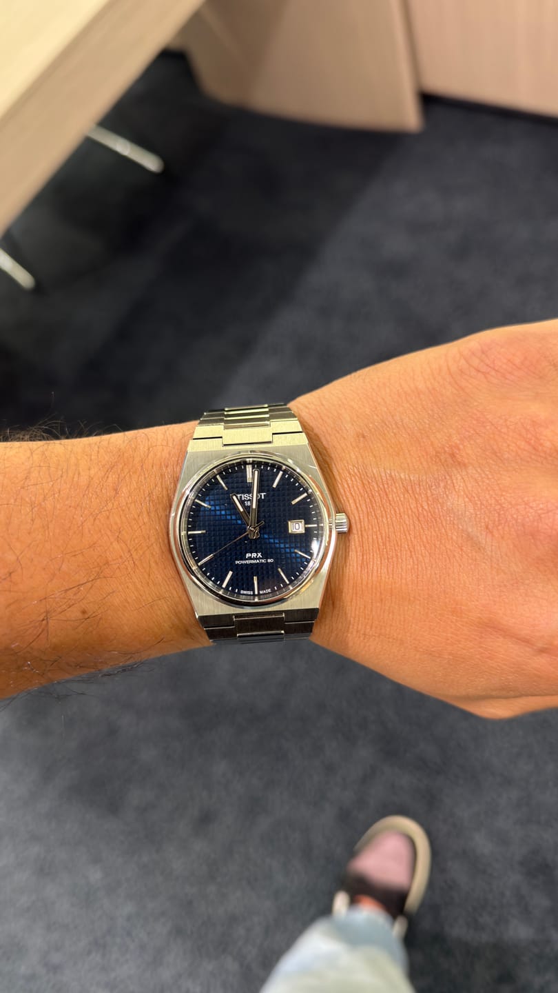 Customer photo review of Tissot PRX Men's 40mm Stainless Steel Automatic Watch T137.407.11.041.00
