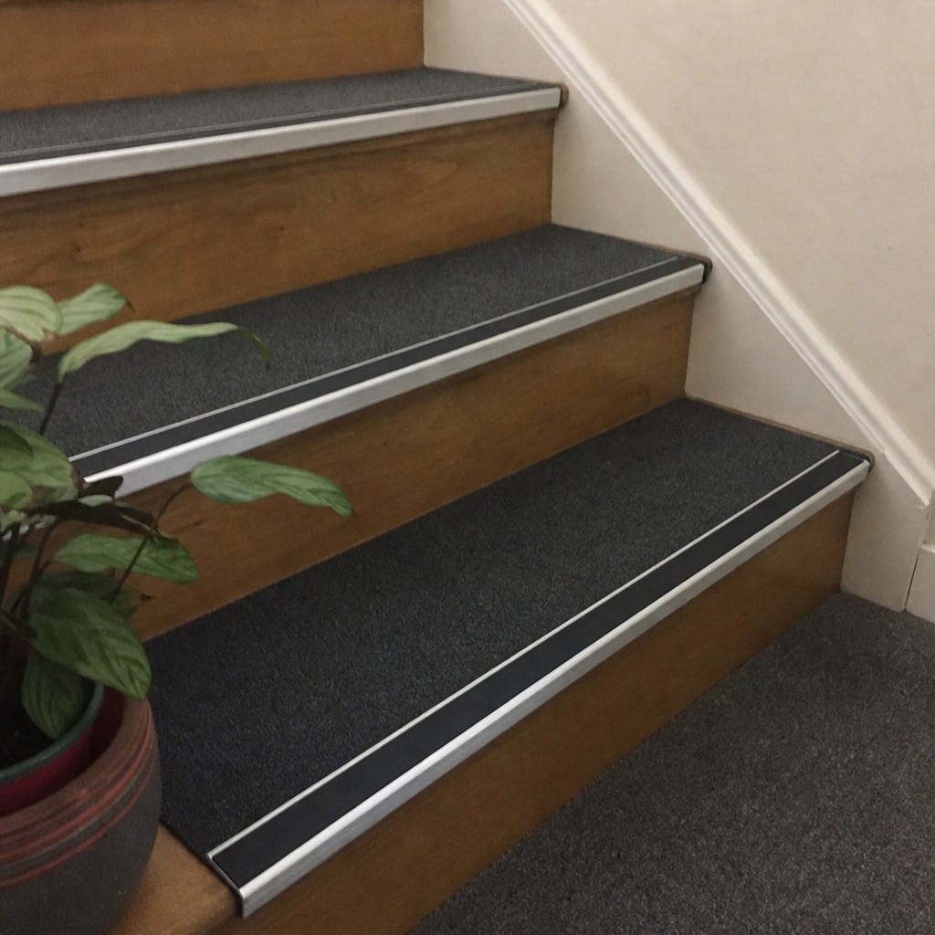 Customer photo review of DDA Compliant Stair Nosing 56x55mm Aluminium Slip Resistant