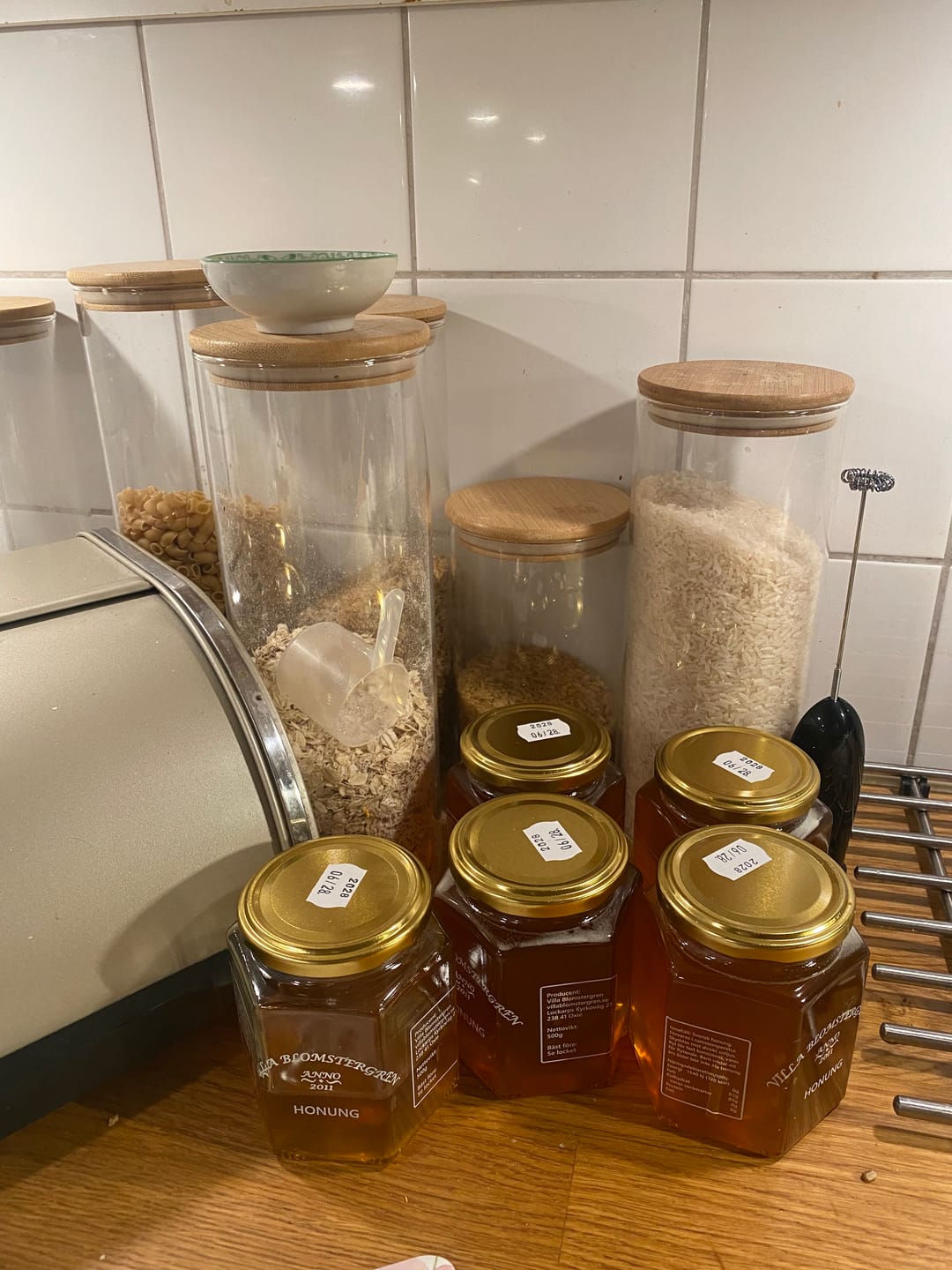 Customer photo review of Flytande honung 2 kg (4×500 g) – Svensk RAW honung