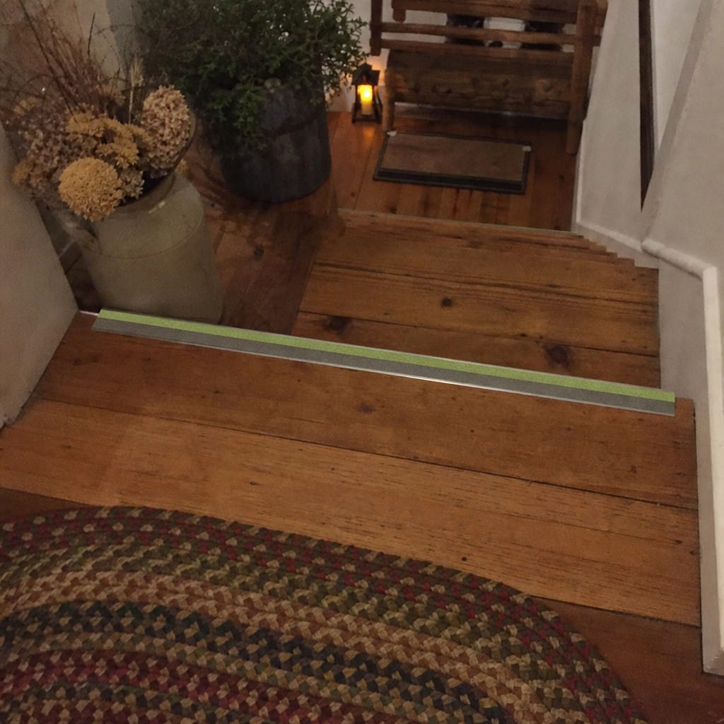 Customer photo review of Screw Fit Aluminium Anti Slip Stair Nosing 60mm x 32mm for Indoor & Outdoor Steps
