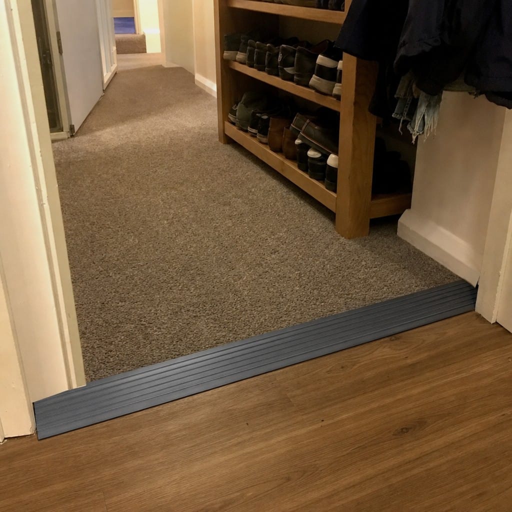 Customer photo review of Carpet Ramp 46x11mm PVC Floor Strip 2m Chemical Resistant