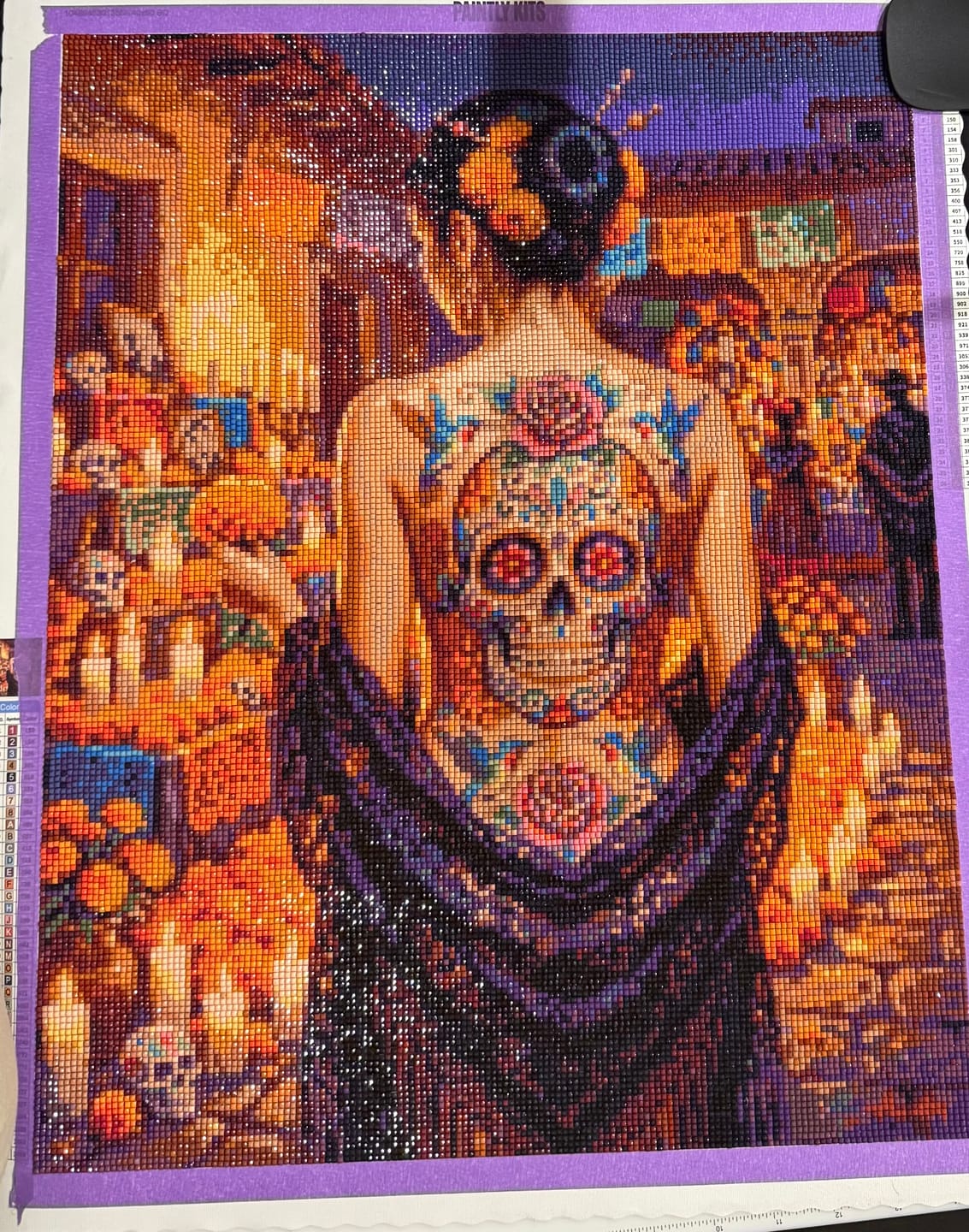 Customer photo review of Day Of The Dead In Mexico (Diamond Painting)