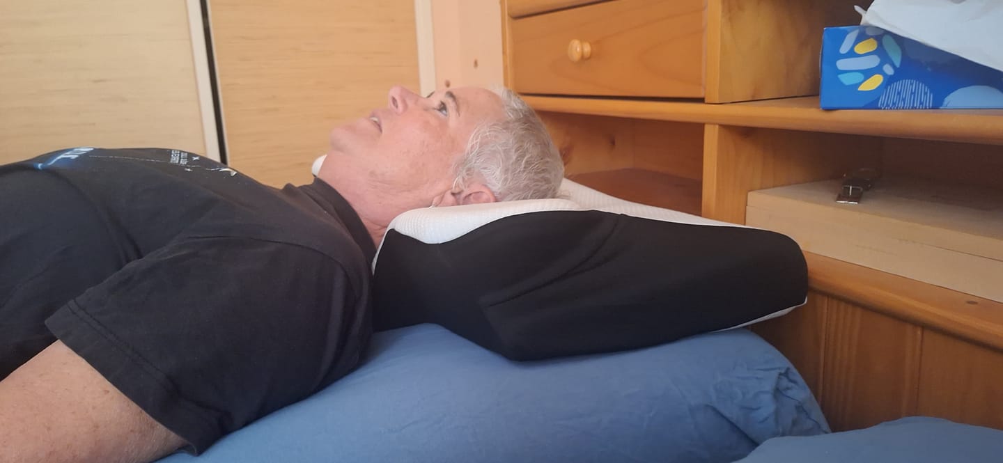 Customer photo review of Oreiller Papillon Cervical Cellsius - Le secret du dormeur latéral et dorsal
