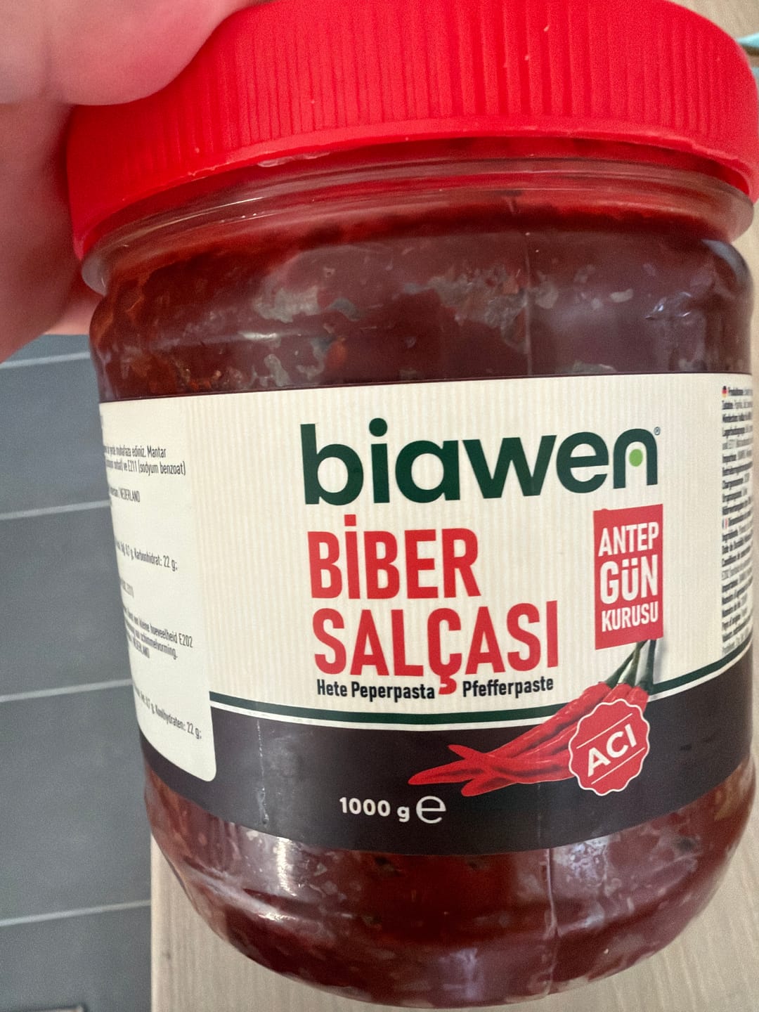 Customer photo review of Gün Kurusu Antep Tatlı Biber Salçası 1 kg