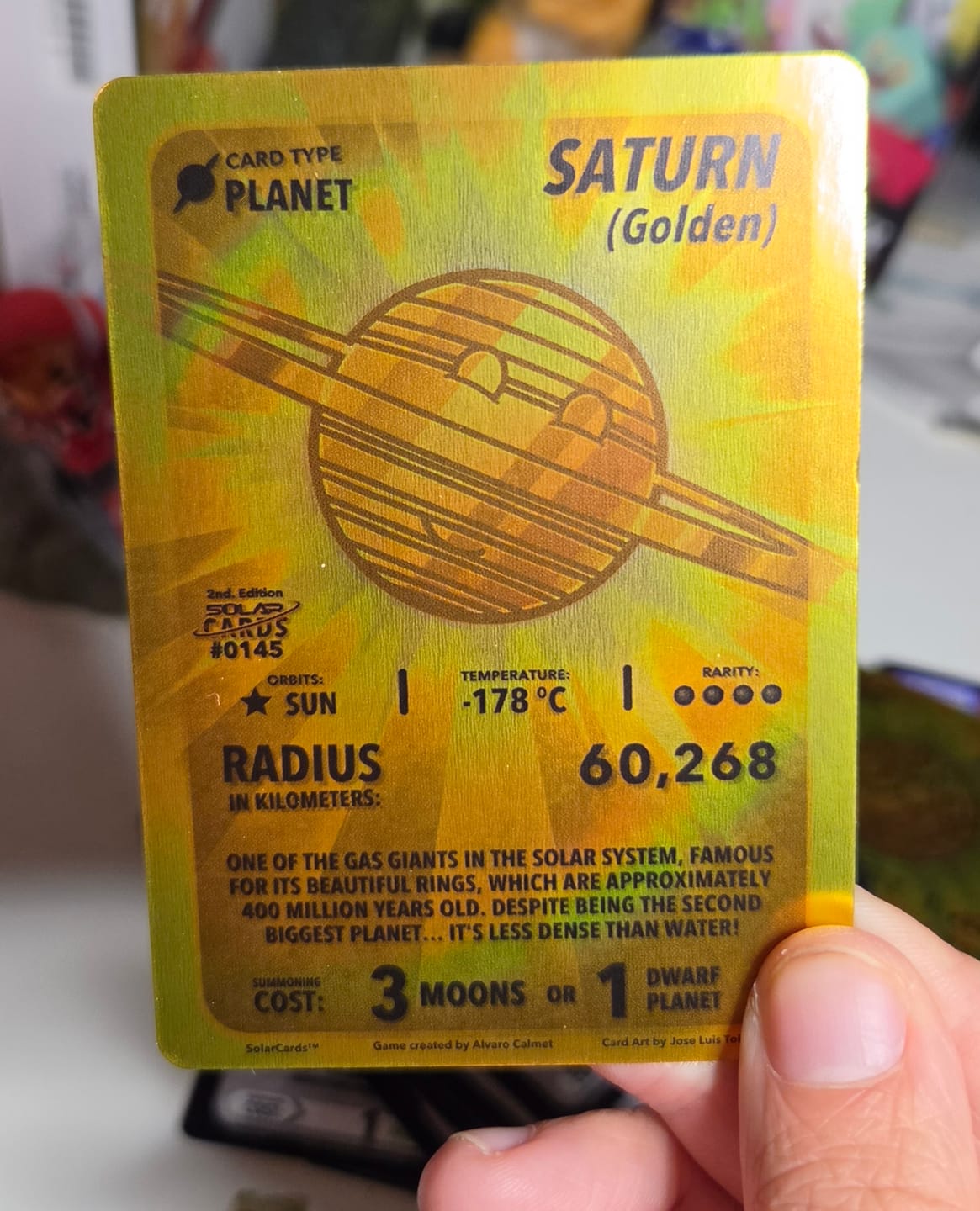 Customer photo review of SolarCards Booster Pack 2nd Edition