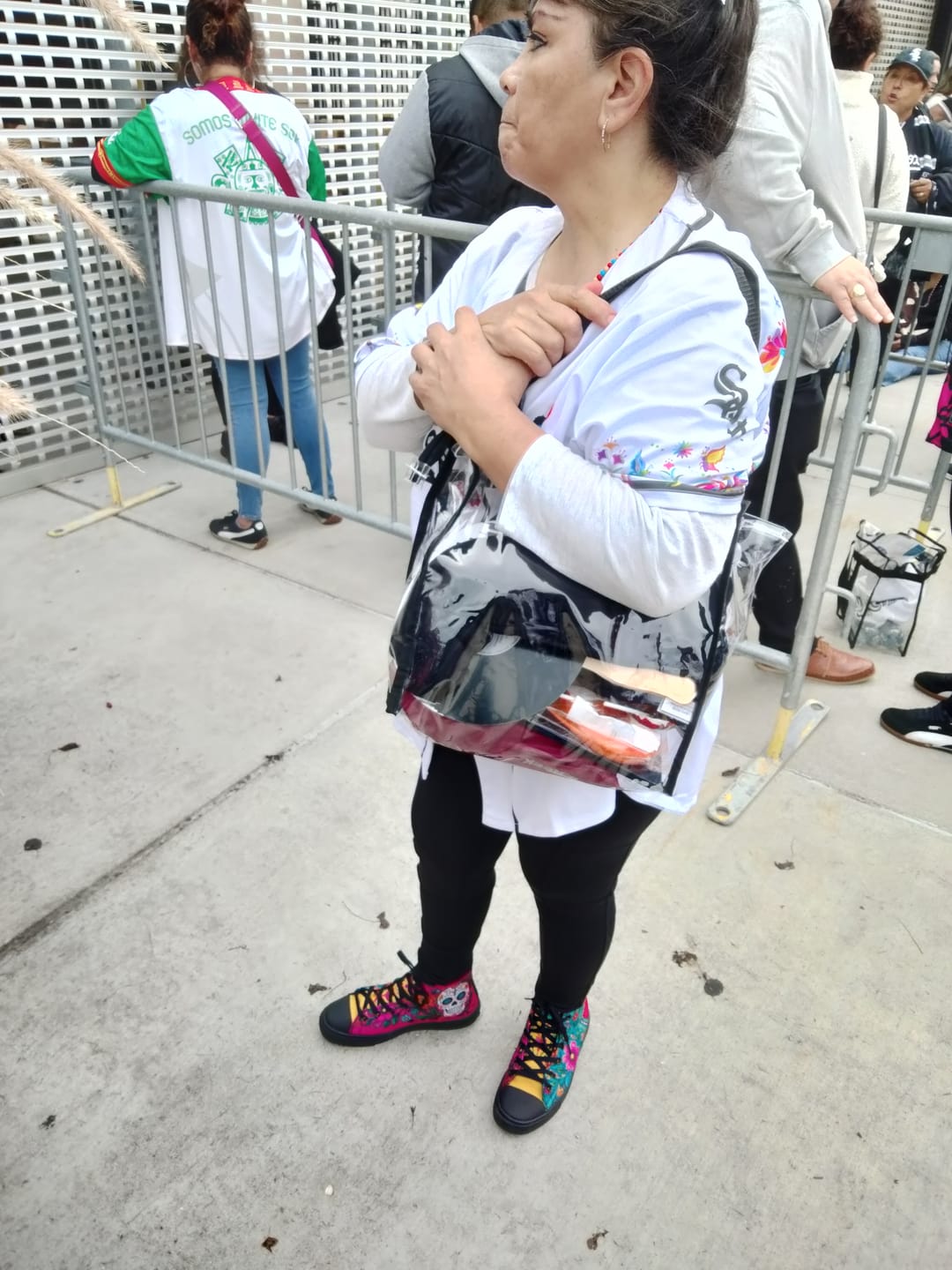 Customer photo review of Corazón Y Calacas High Tops ( Black or White Sole )