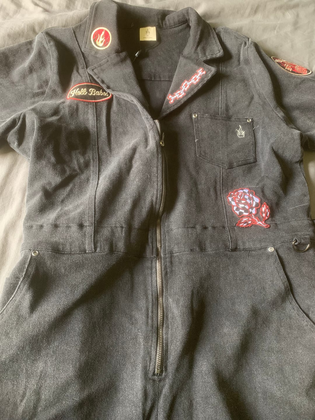 Customer photo review of Hell Crew Coverall - Black