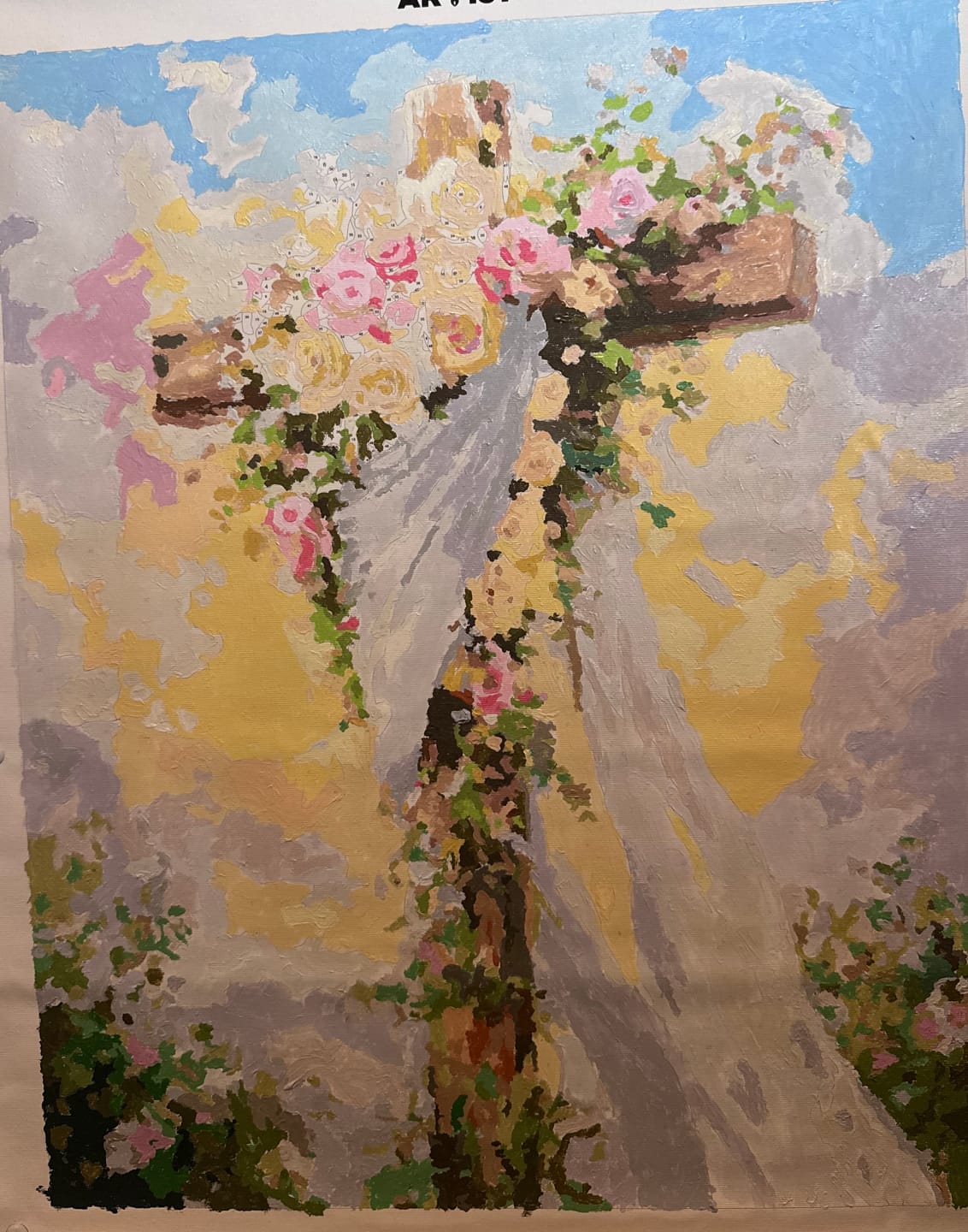 Customer photo review of Floral Cross