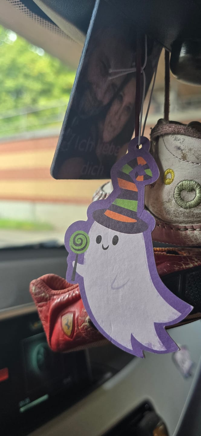 Customer photo review of Spooky Auto-Lufterfrischer – Gespenst, Katze & Dracula