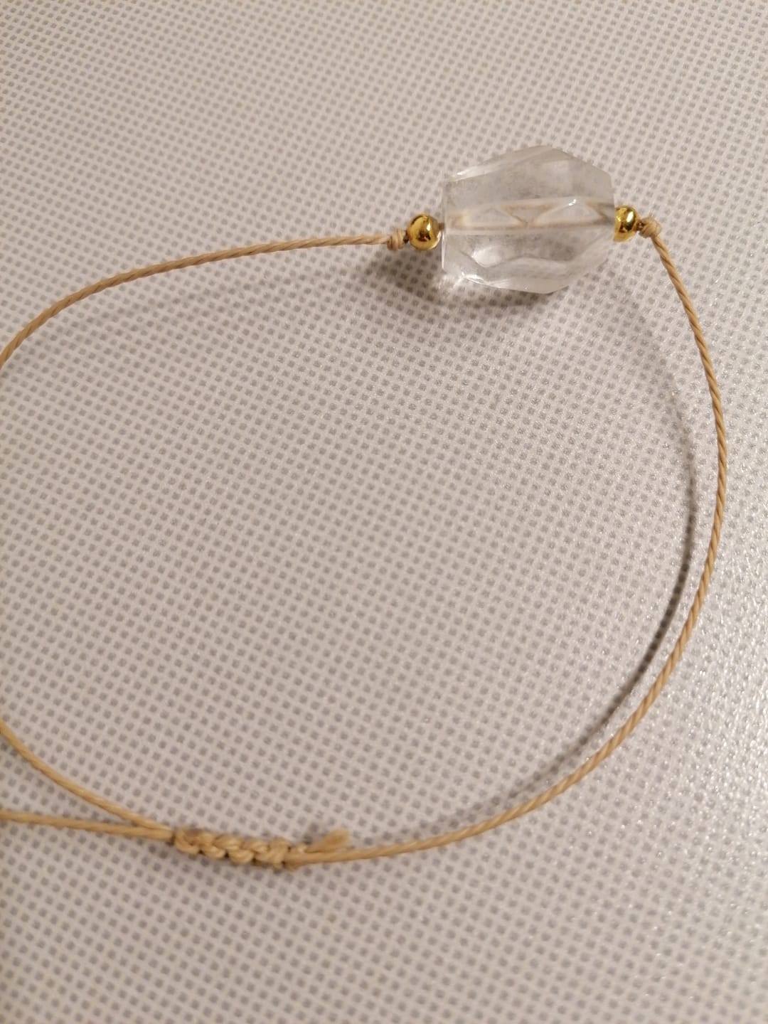 Customer photo review of Bergkristall Armband - Unbearbeitet
