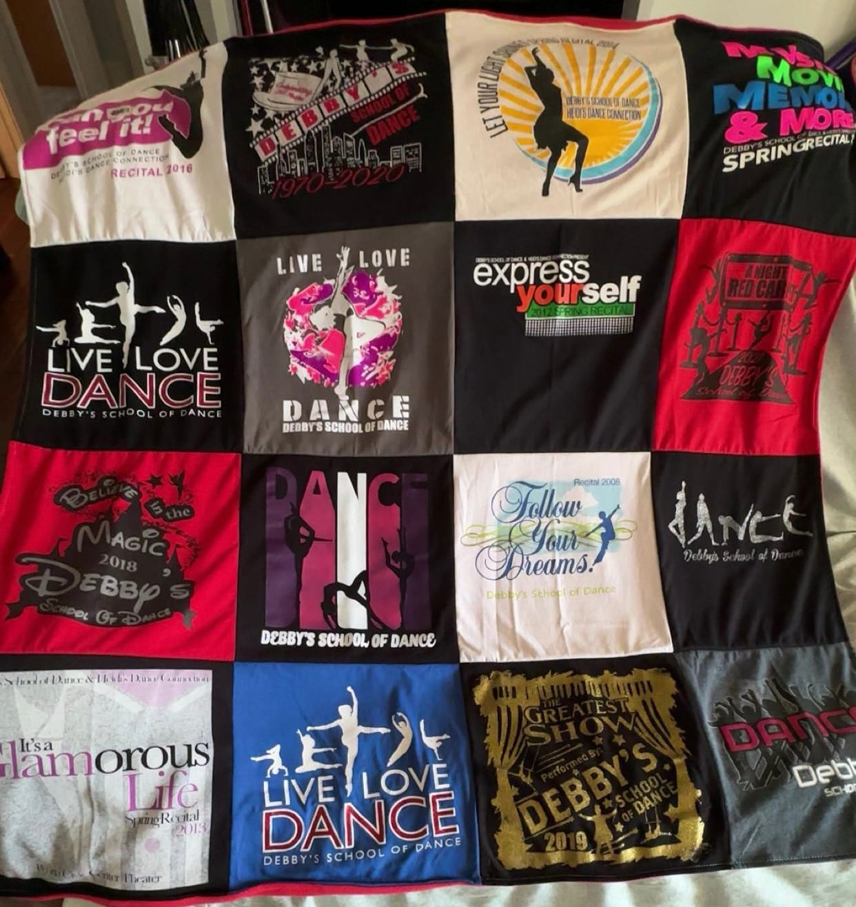 Customer photo review of Project Repat T-Shirt Quilt