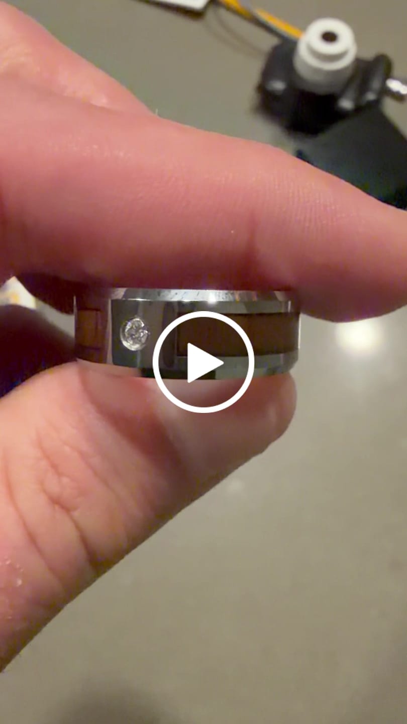 Customer video review of KAHUNA | Tungsten Carbide Ring, Koa Wood Inlay