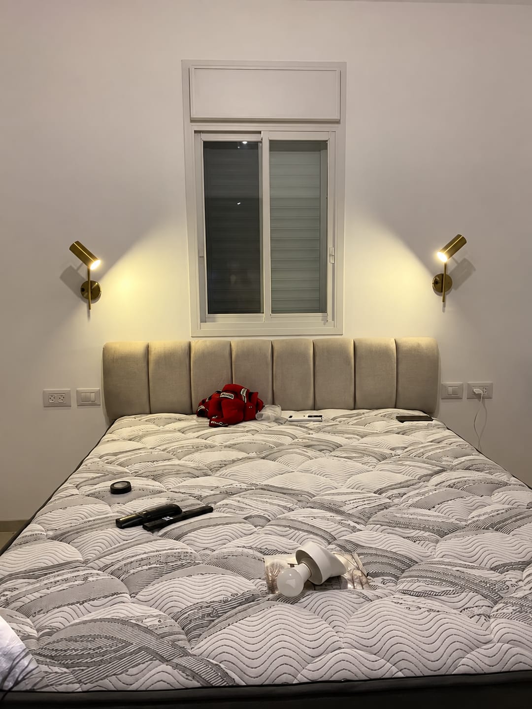 Customer photo review of Adjustable Wall Lamp with Switch