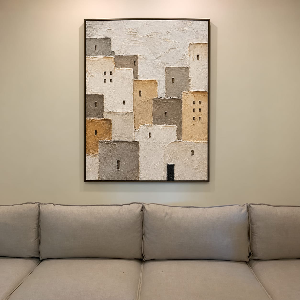 Customer photo review of Quiet Village Wall Art