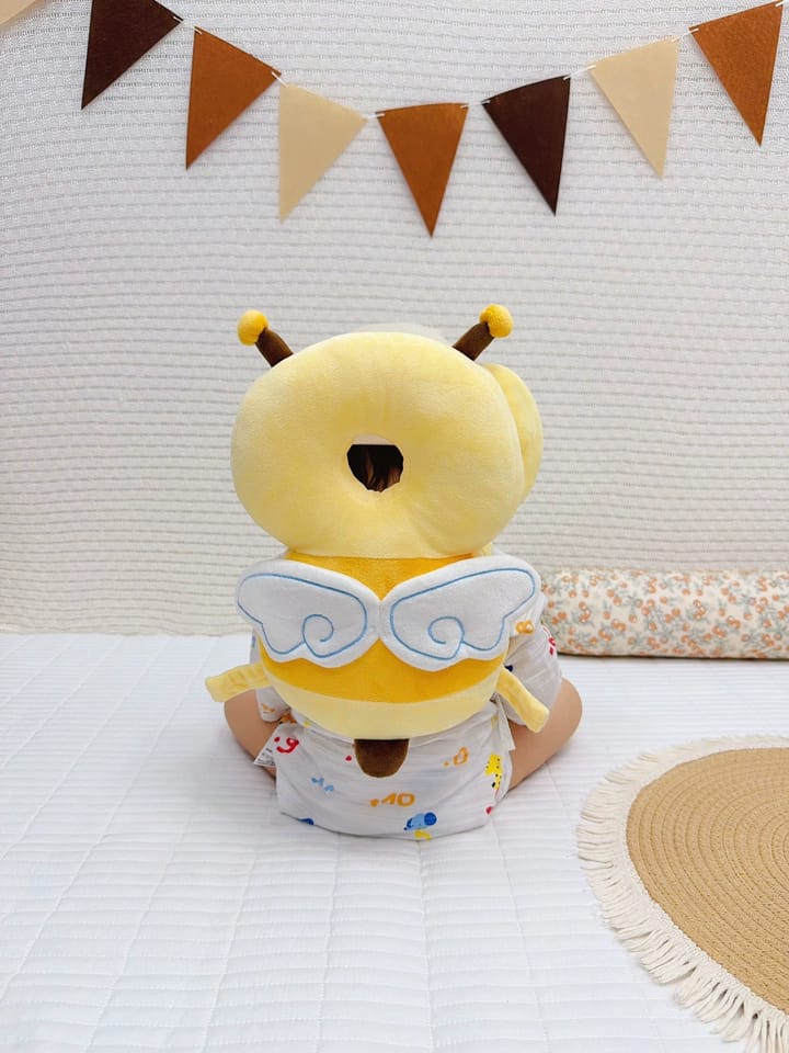Customer photo review of Baby Head Protection Backpack Cushion