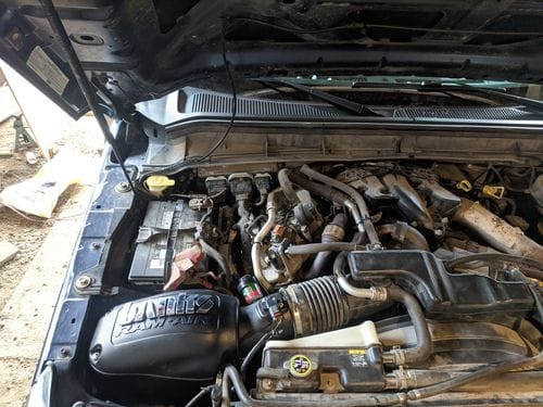 Customer photo review of 2011-2016 Powerstroke Cold Air Intake Kit (42215-D)