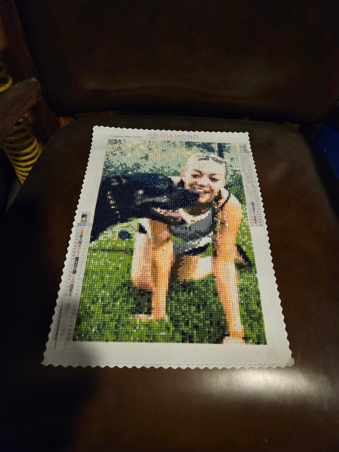 Customer photo review of Custom Diamond Painting Kit