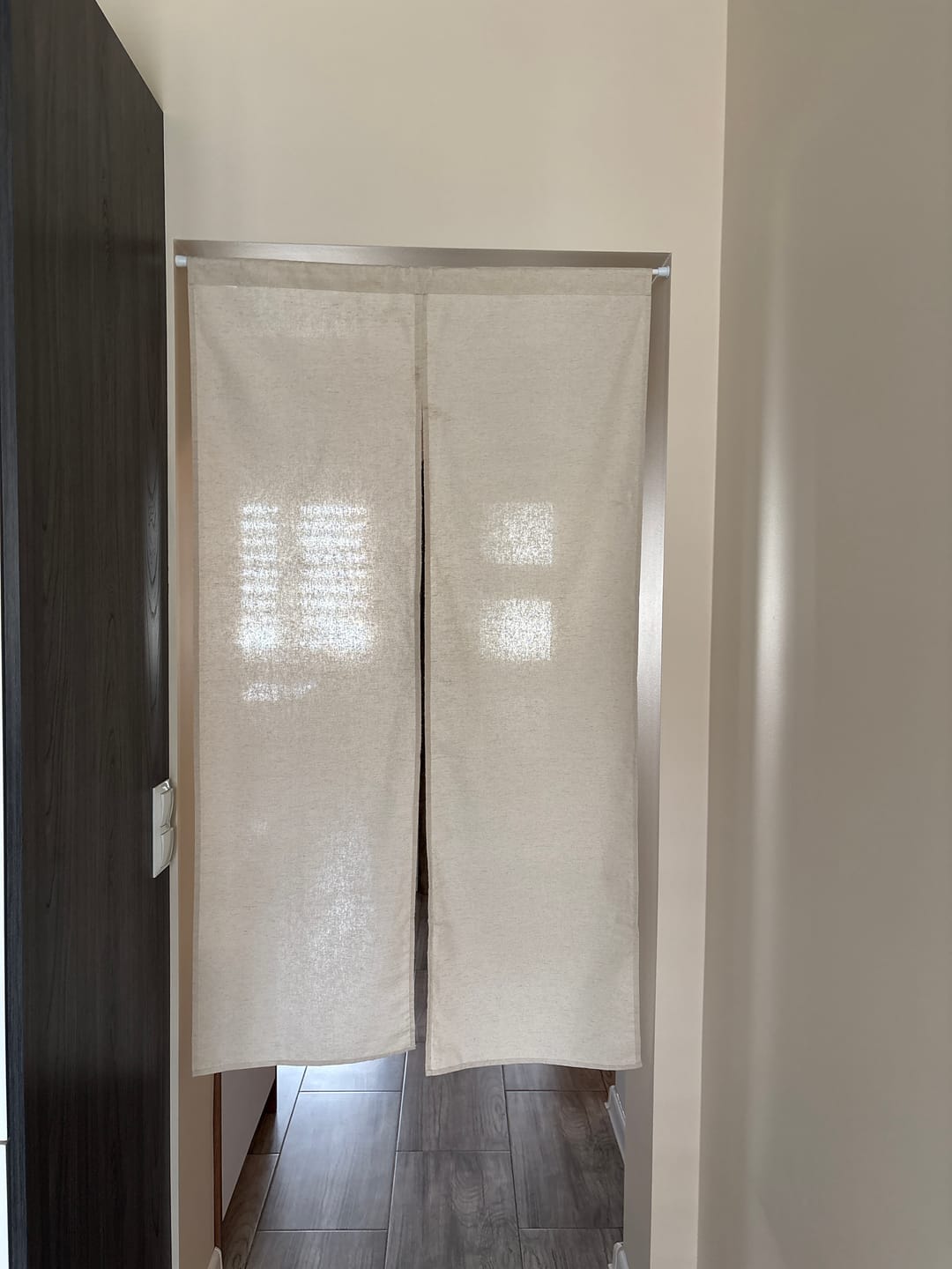 Customer photo review of Japoński Noren z Naturalnym Lnem