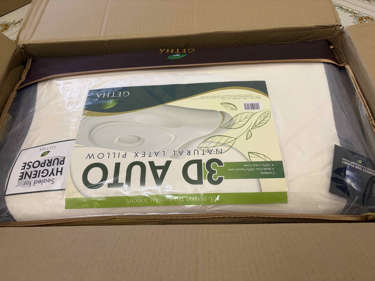 Customer photo review of Getha 3D Auto Latex Pillow