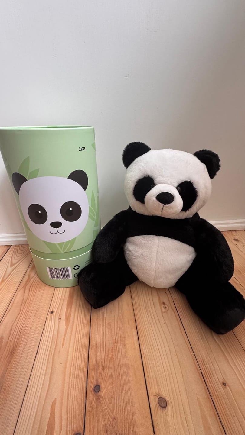 Customer photo review of Huggle Buddy Panda Verzwaringsknuffel (2kg)