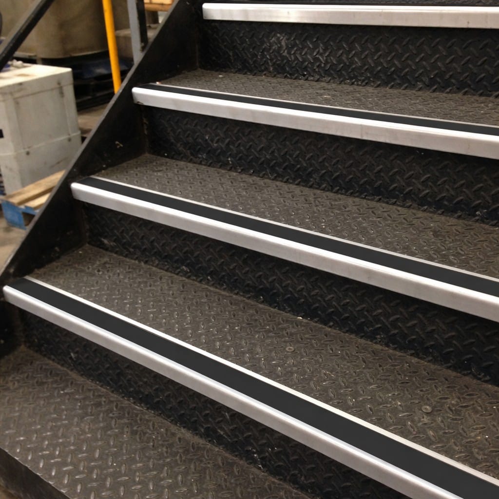 Customer photo review of PVC Stair Nosing Inserts 38mm & 50mm | 2mm or 3.4mm | Sold Per Metre, 14 Colours