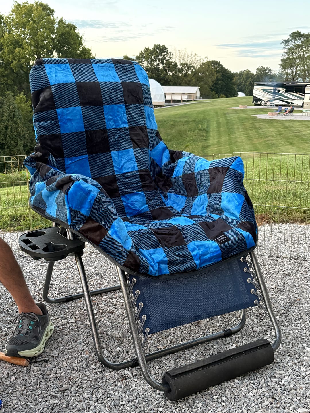Customer photo review of The Chair Blanket