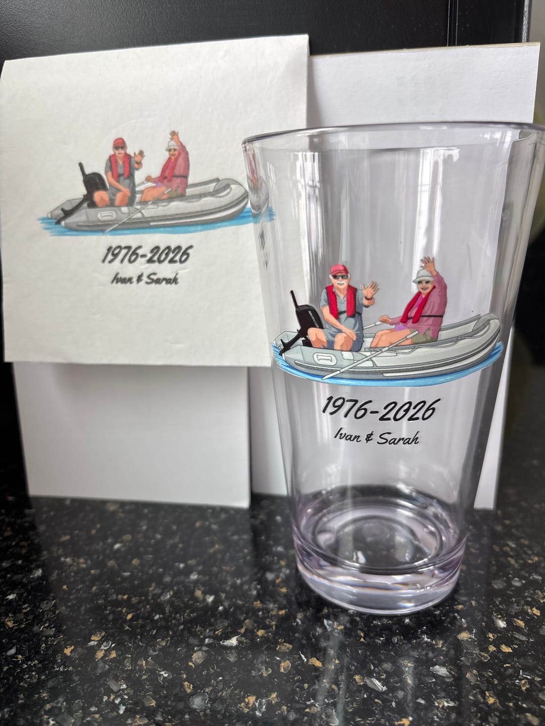 Customer photo review of Custom Digital Boat Artwork