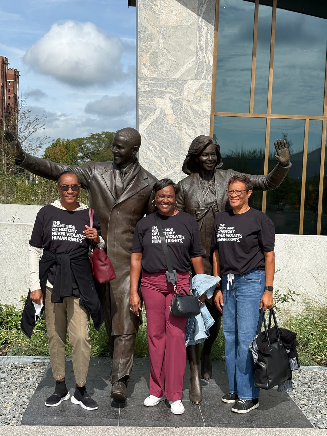 Customer photo review of Right Side of History Unisex T-shirt