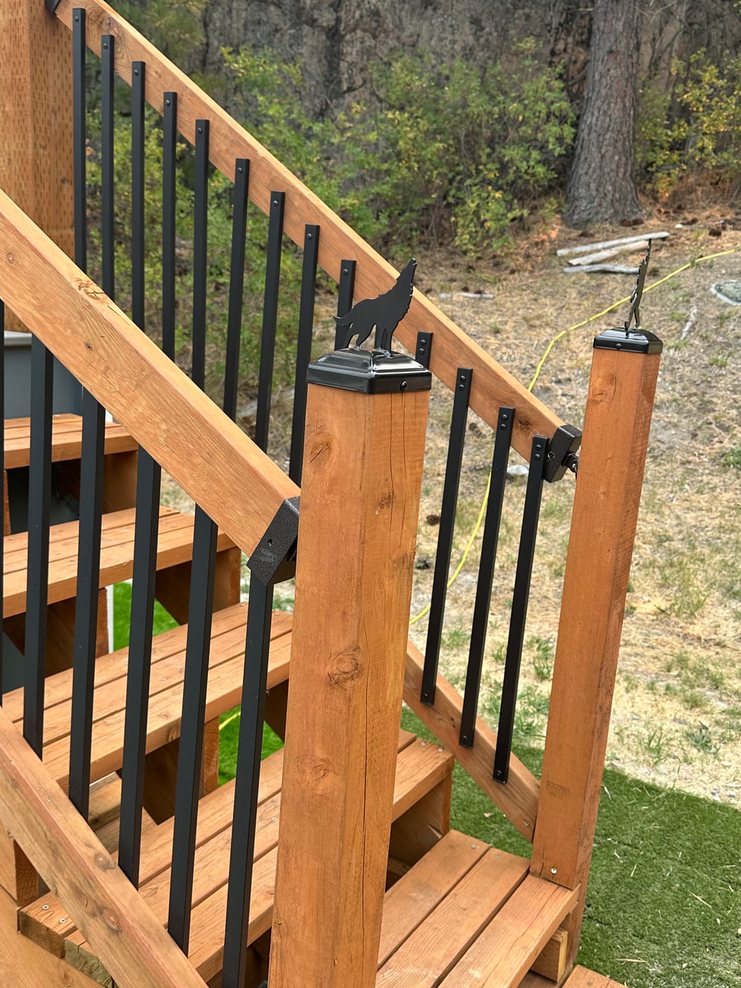 Customer photo review of Mermaid Fence Post Cap (Multiple Post Sizes Available)