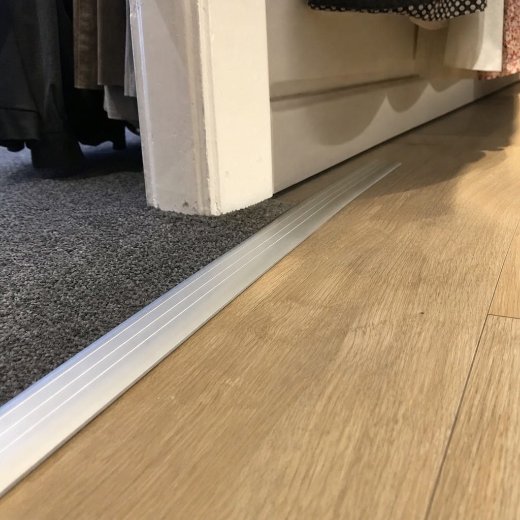 Customer photo review of Aluminium Door Threshold 25mm Anodised Self Adhesive