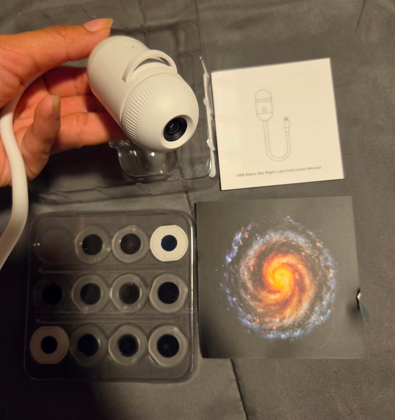 Customer photo review of Lumina Living Projection Night Light