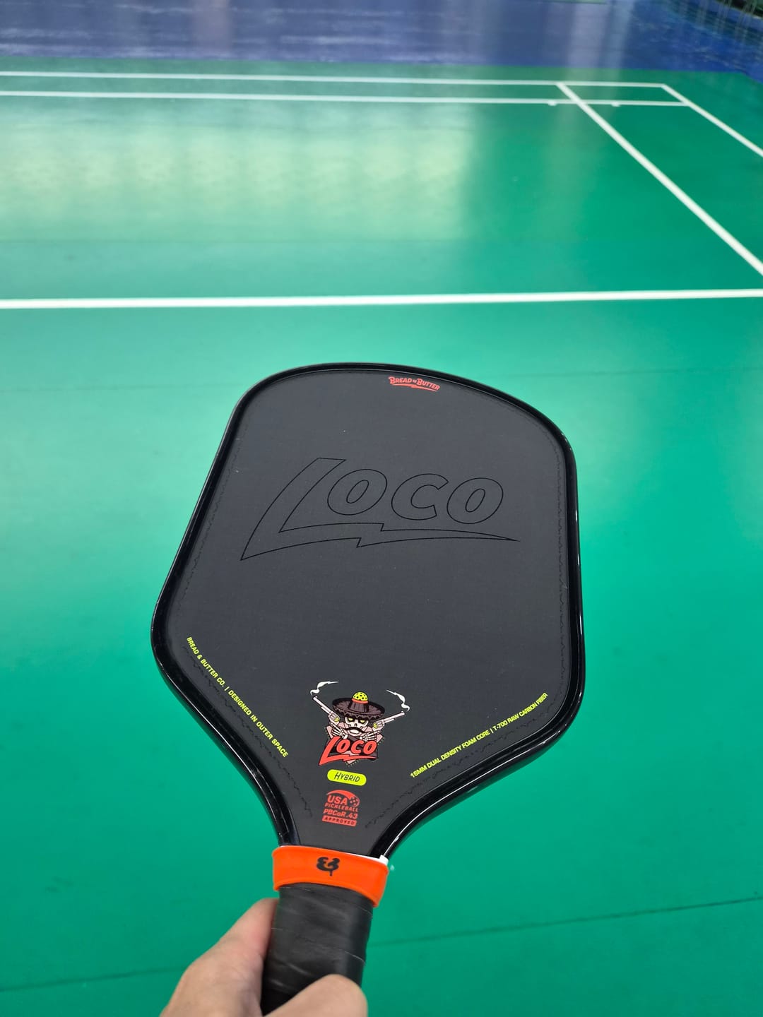 Customer photo review of The Loco 16mm Pickleball Paddle Hybrid