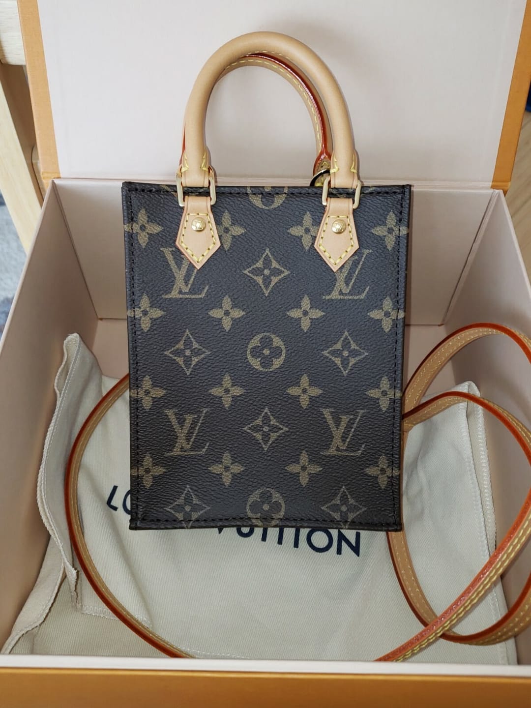 Customer photo review of LV Petit Sac Plat Bag