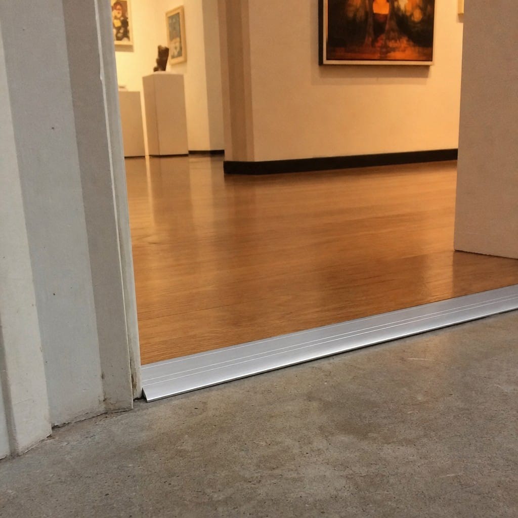 Customer photo review of Aluminium Door Threshold 25mm Anodised Self Adhesive