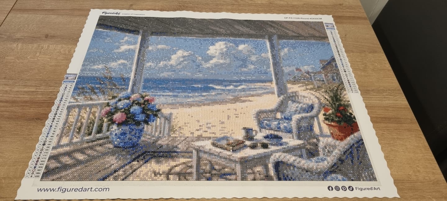 Customer photo review of Diamond Painting - Porche de Sérénité Côtière