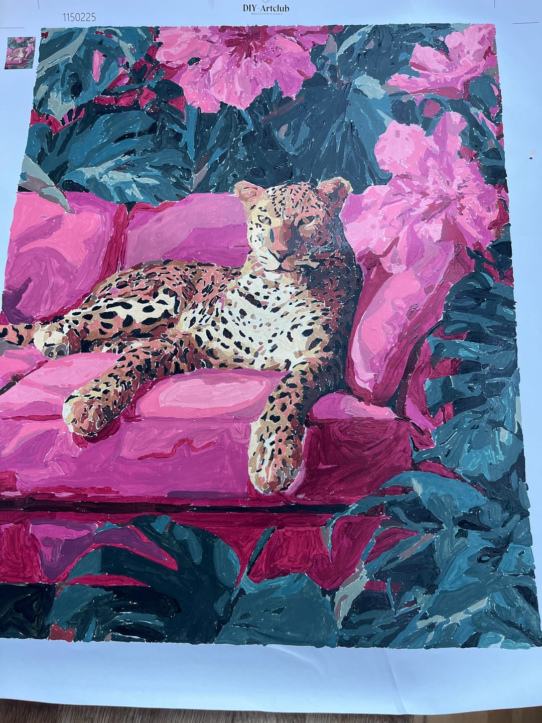 Customer photo review of Wild elegance | Paint by Number