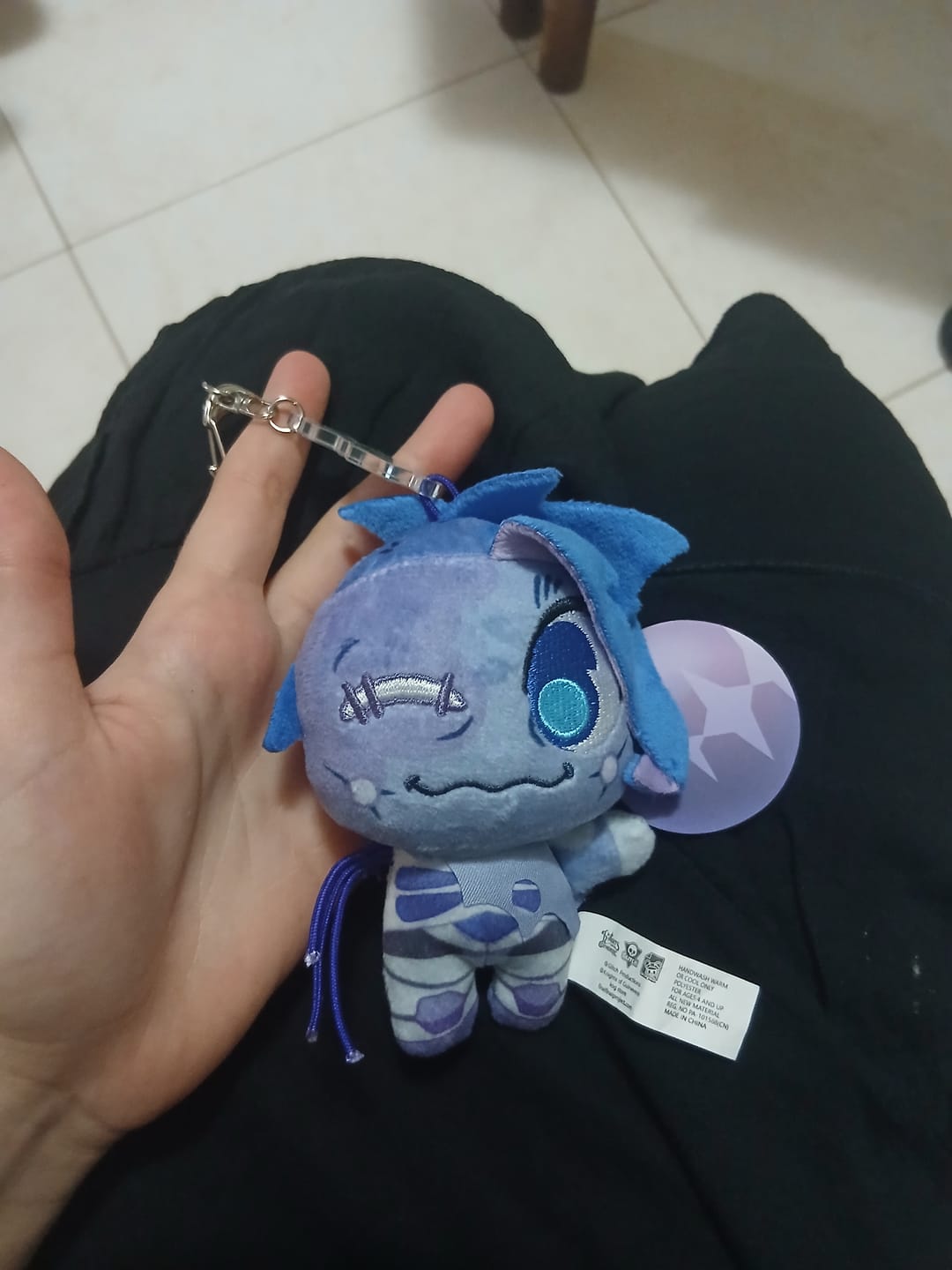 Customer photo review of Gwen Plush Keychain