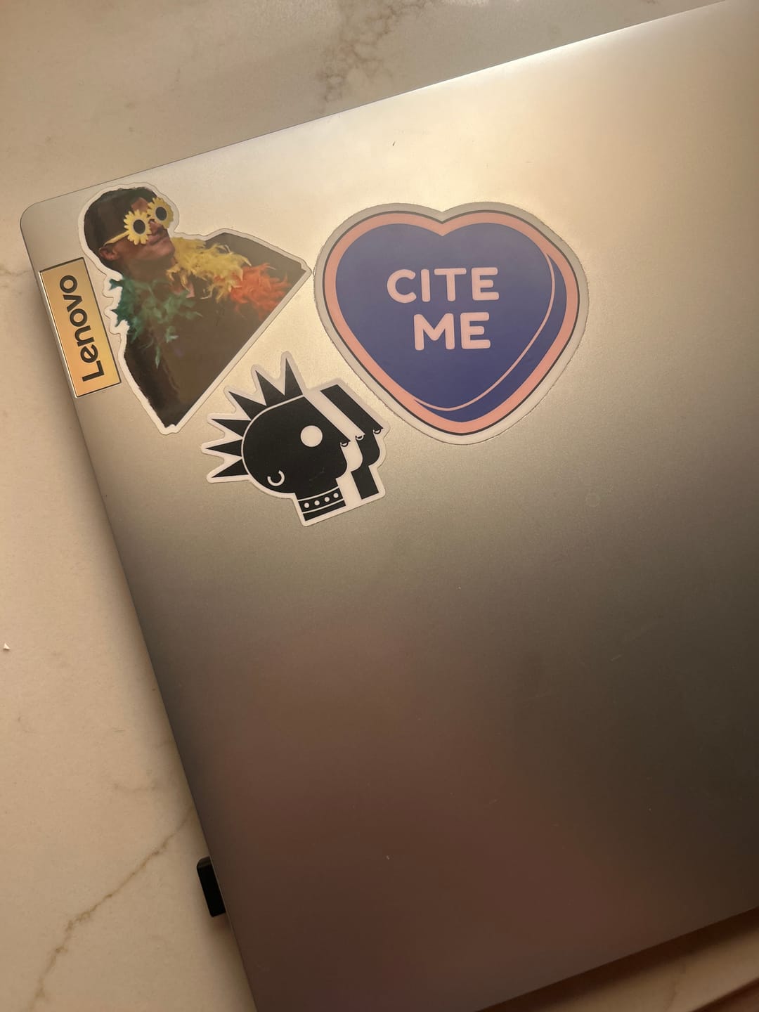 Customer photo review of PBS is Punk Die-cut Sticker - 2"