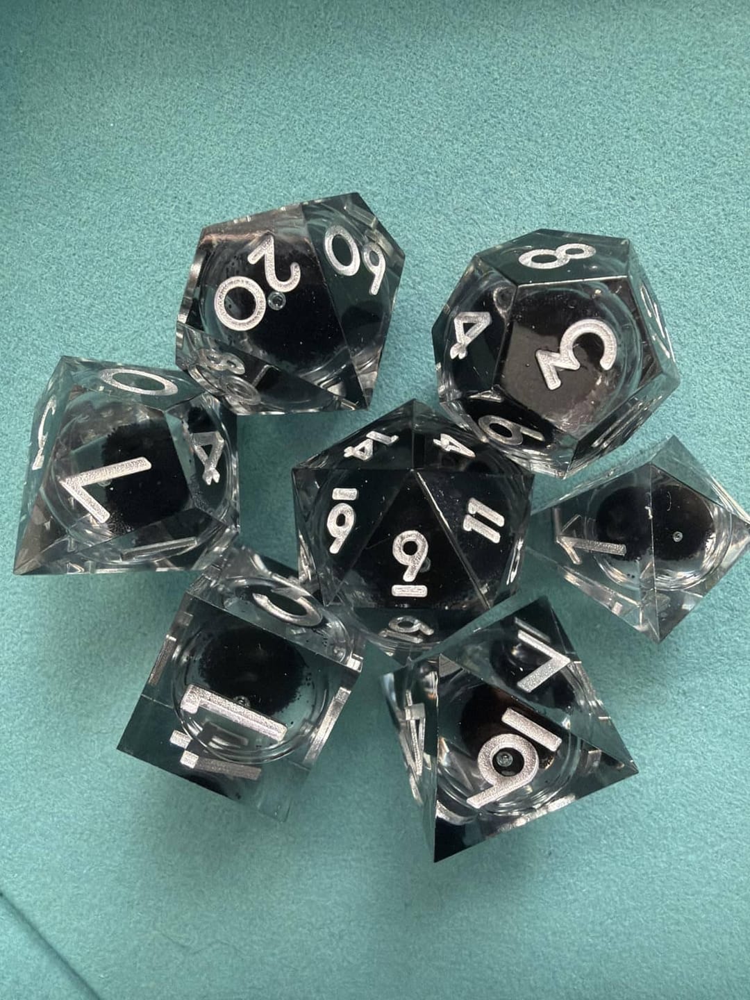 Customer photo review of Liquid Galaxy Dice Set