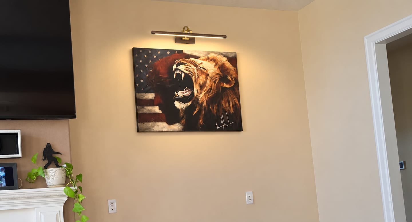Customer photo review of Return of a Nation - 30”x40” Original Painting