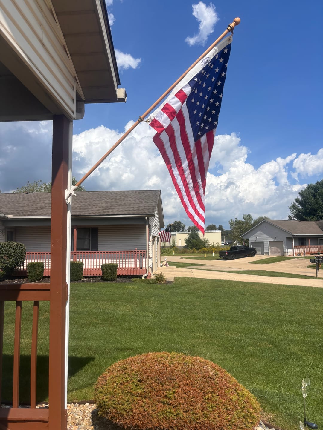 Customer photo review of 3' x 5' American Flag Set