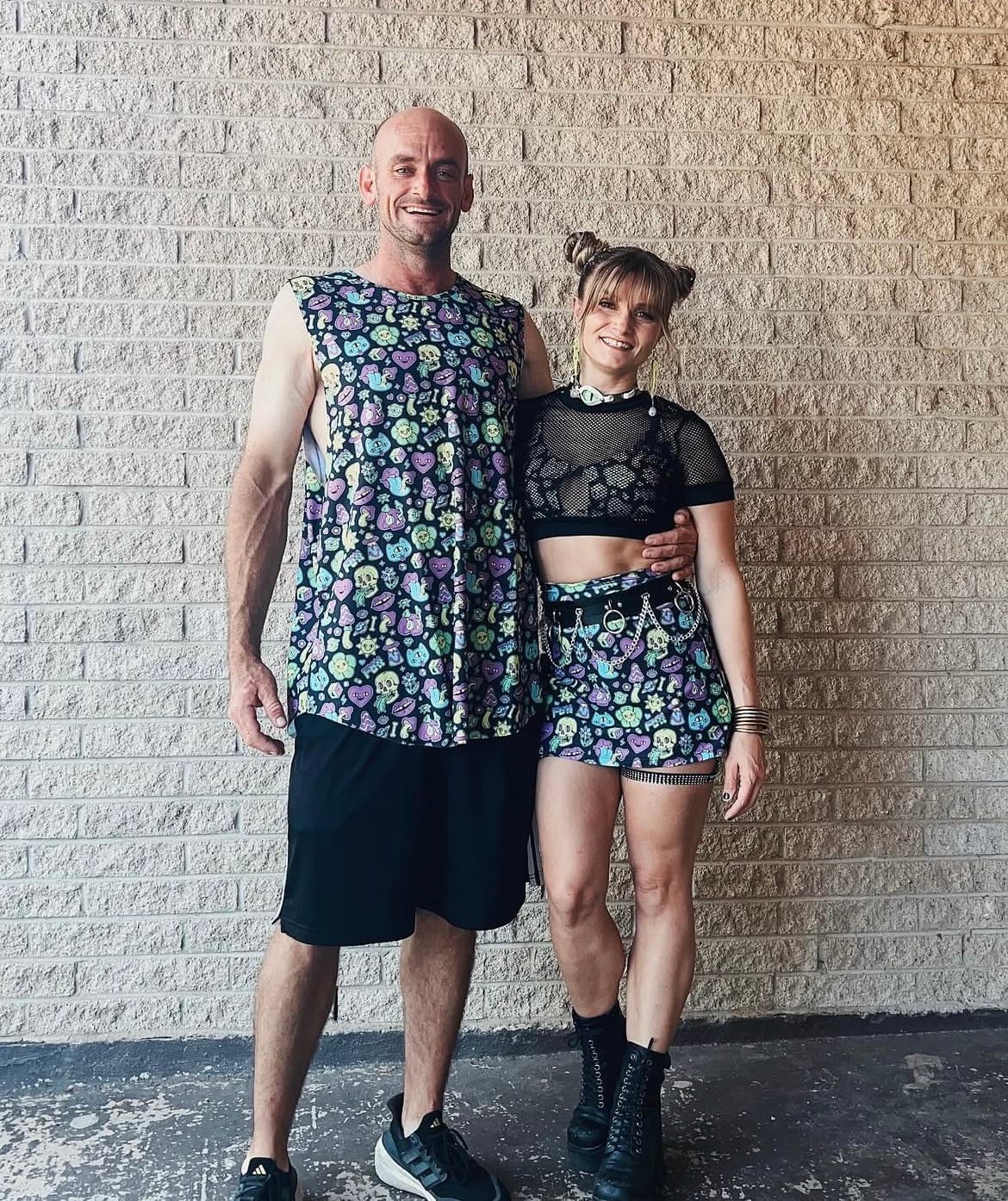 Customer photo review of Neon Trip Short Sleeve Shrug