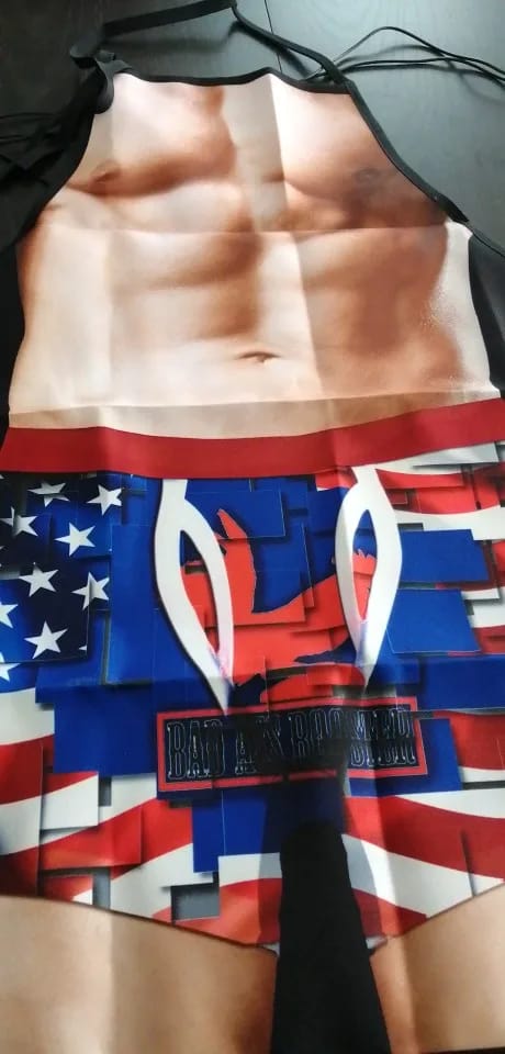 Customer photo review of Tablier De Cuisine Drole Homme