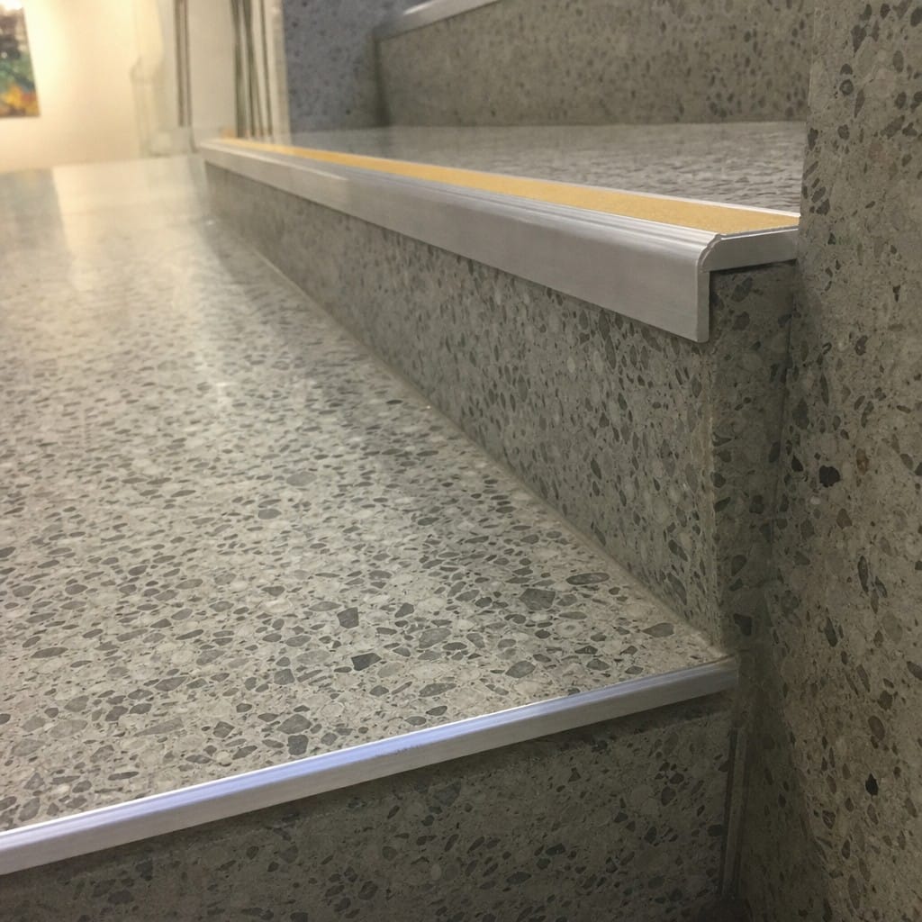 Customer photo review of Aluminium Stair Nosing 60x32mm Heavy Duty Anti Slip, 11 Colours